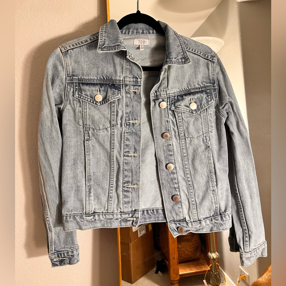 Tobi Faded Light Blue Denim Jacket